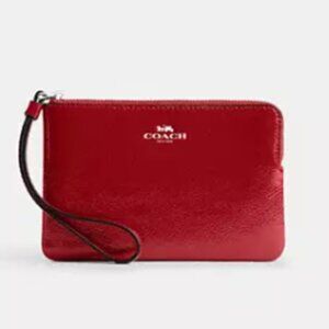 Coach Corner Zip Wristlet